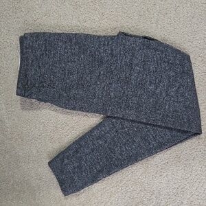 SO Gray Leggings with Heathered Knit Design